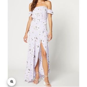Flynn Skye Bella Maxi Dress Lilac Grey Size Small
